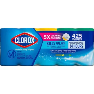 Clorox Disinfecting Wipes Value Pack, Bleach Free Cleaning Wipes (85 per pk., 5 pk.)