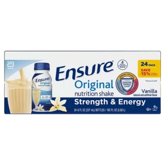 ENSURE ORIGINAL NUTRITION SHAKE, VANILLA, 8 FL OZ