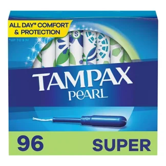 TAMPAX PEARL SUPER 96 TAMPONS