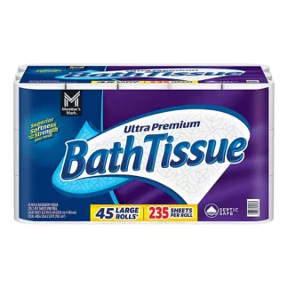 KIRKLAND SIGNATURE BATH TISSUE, 2-PLY, 4.5" X 4"