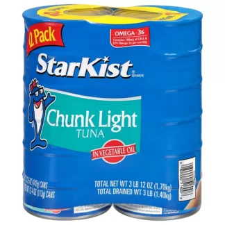 STARKIST CHUNK LIGHT TUNA WITH VEGETABLE OIL